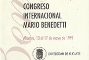 Díptico del  «Congreso Internacional Mario Benedetti» de la UA (1997)