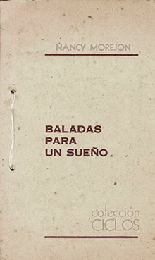 Portada de «Baladas para un sueño», La Habana, Unión de Escritores y Artistas de Cuba, 1991