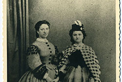 Retrato de Amalia de la Rúa-Figueroa y Somoza y su hija Emilia Pardo Bazán, c. 1863 (Fuente: Galiciana: Biblioteca Dixital de Galicia).