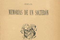 Portada de «Memorias de un solterón. Adán y Eva (Ciclo)», Madrid, Administración, s. a. [1896] (Fuente: Biblioteca Digital Hispánica).