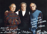 Con Carlos Saura y Vittorio Storaro en 'Goya en Burdeos'. 