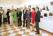 Inauguración de la Fundación Rafael Alberti por Sus Majestades los Reyes de España en 1997.