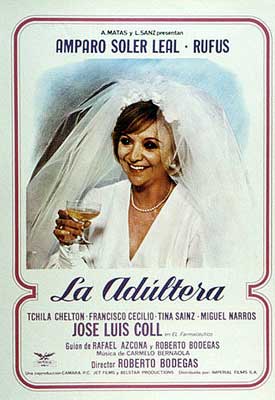 Cartel «La adúltera» (1974)