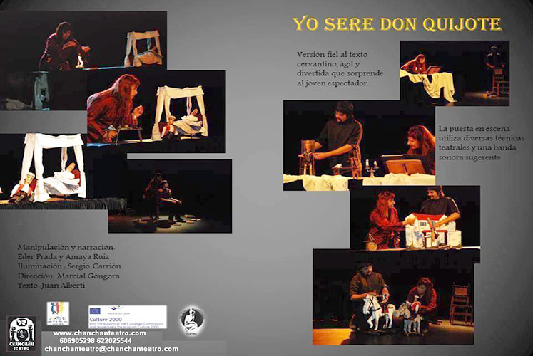 Programa de «Yo seré don Quijote», actividad organizada en 2016 con motivo del Año Cervantes en Dénia.