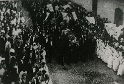 Cortejo fúnebre de Rubén Darío (1916)