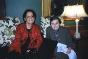 Eugenio y Ricardo Florit y M.ª Soledad Carraco, en 1993.