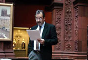 José Miguel Martínez Torrejón en el homenaje a Soledad Carrasco en la Hispanic Society.