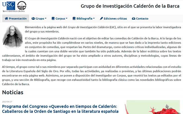 GIC. Grupo de investigación Calderón de la Barca