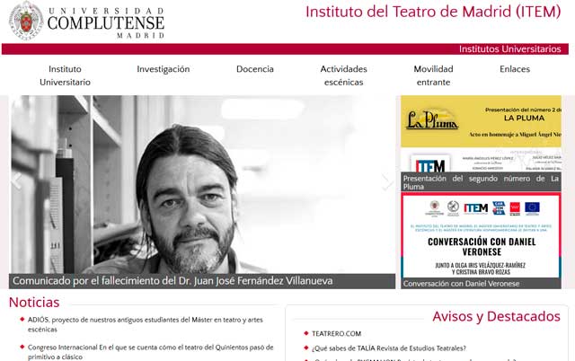ITEM. Instituto del Teatro de Madrid