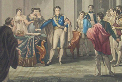 «Fernando VII jurando fidelidad a la Constitución de 1812», por Martinet. Museo San Telmo de San Sebastián. Fuente: Museo Zumalakarregui.