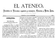 <em>El Ateneo: periódico de literatura española, ciencias y bellas artes</em>. </strong>Sevilla, 1874-1875.