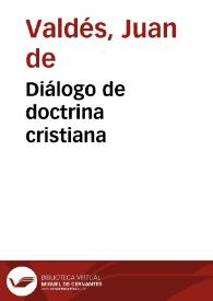 Diálogo de doctrina cristiana