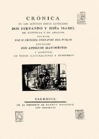 Crónica de los Señores Reyes Católicos Don Fernando y Doña Isabel de Castilla y de Aragón
