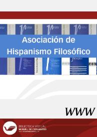 Revista de la Asociación de Hispanismo Filosófico