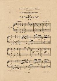 2me suite ancienne. No. 1. Sarabande, ob. 64