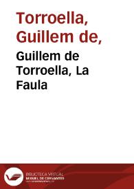 Guillem de Torroella, La Faula