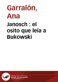Janosch : el osito que leía a Bukowski