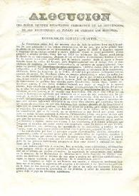 Alocución del Señor Vicente Rocafuerte, Presidente de la Convención de 1845, pronunciada al tiempo de cerrarse las Sesiones