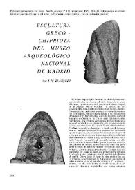 Escultura greco-chipriota del Museo Arqueológico Nacional de Madrid