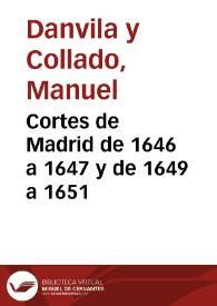 Cortes de Madrid de 1646 a 1647 y de 1649 a 1651