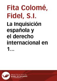 La Inquisición española y el derecho internacional en 1487. Bula Inédita de Inocencio VIII