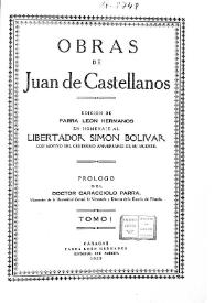 Obras de Juan Castellanos. Tomo I