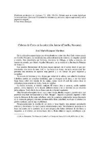 Cabeza de Ceres en la colección Arrese (Corella, Navarra)