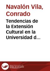 Tendencias de la Extensión Cultural en la Universidad de Murcia