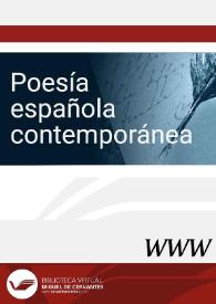 Poesía española contemporánea