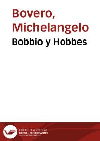 Bobbio y Hobbes