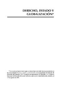 Globalización, estado nacional y derecho