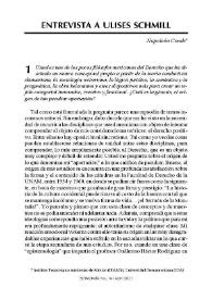 Entrevista a Ulises Schmill