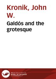 Galdós and the grotesque