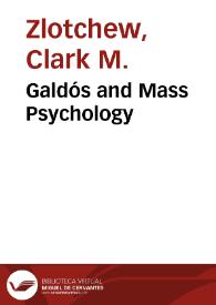 Galdós and Mass Psychology