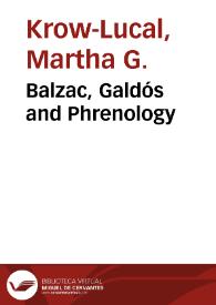 Balzac, Galdós and Phrenology