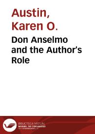 Don Anselmo and the Author's Role