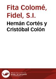 Hernán Cortés y Cristóbal Colón