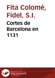 Cortes de Barcelona en 1131