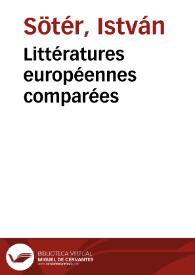 Littératures européennes comparées