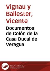 Documentos de Colón de la Casa Ducal de Veragua