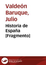 Historia de España [Fragmento]