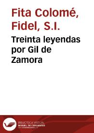 Treinta leyendas por Gil de Zamora