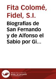 Biografías de San Fernando y de Alfonso el Sabio por Gil de Zamora