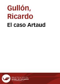 El caso Artaud