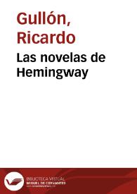 Las novelas de Hemingway