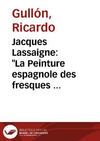 Jacques Lassaigne: 