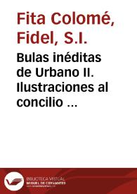 Bulas inéditas de Urbano II. Ilustraciones al concilio nacional de Palencia (5-8 Diciembre, 1100)