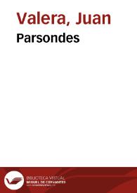Parsondes [Audio]
