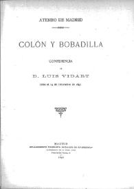 Colón y Bobadilla : conferencia