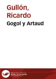 Gogol y Artaud